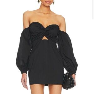 Superdown Flynn Ruched Sleeve Dress